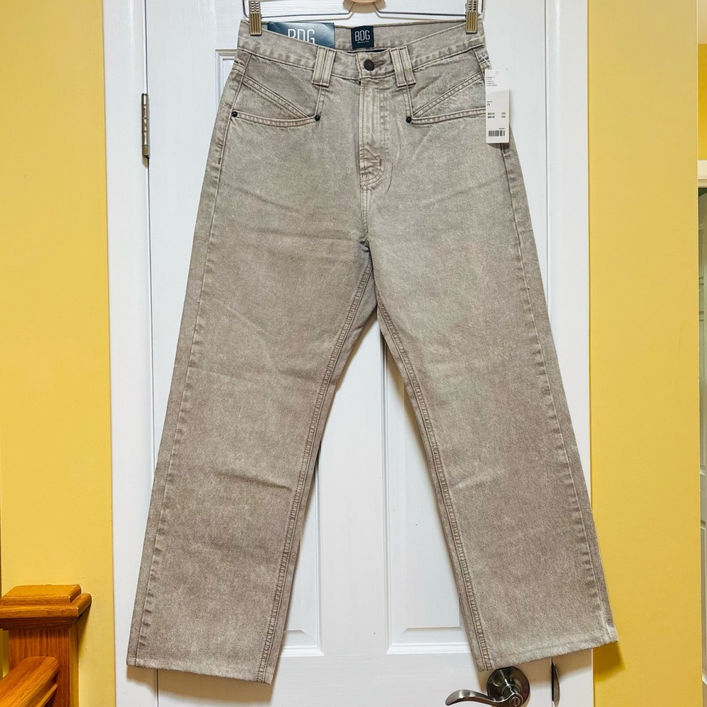 BDG Tan Straight Jeans